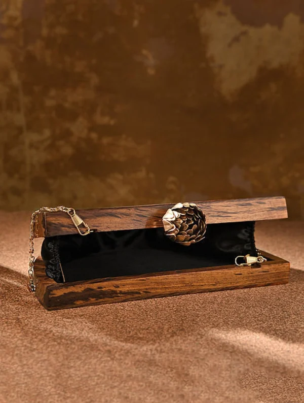 Wooden Clutch Handbag