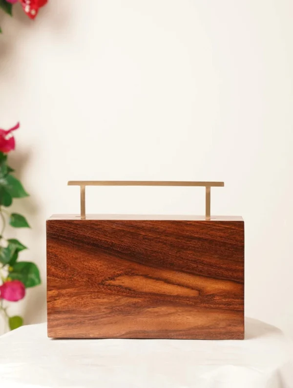 Wooden Clutch Handbag