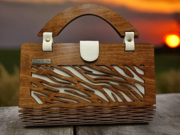 Wooden Clutch Handbag