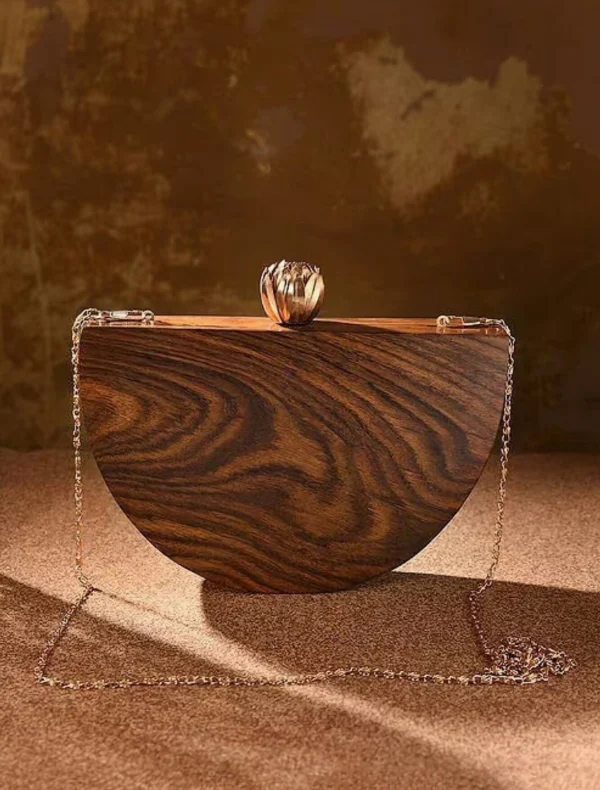 Wooden Clutch Handbag